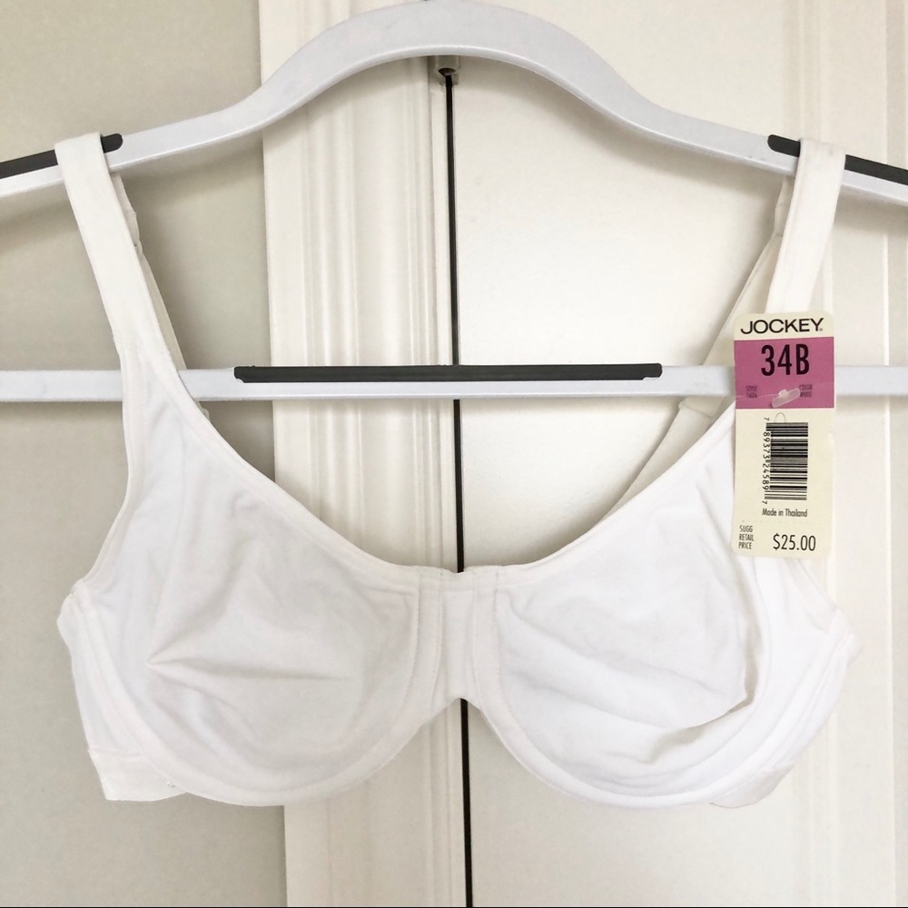NWT Jockey White Underwire Bra Size 34B